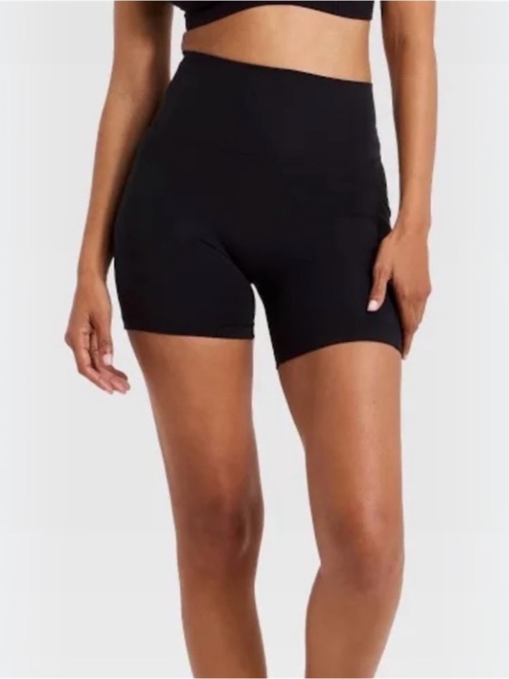 ALL IN MOTION Bike Shorts Black High Waist Women’s Size Large